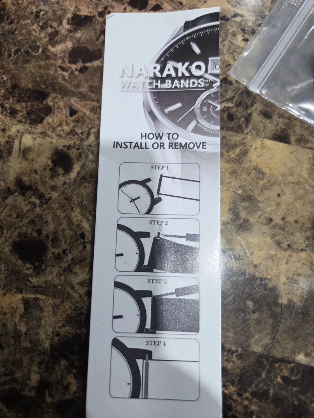 NARAKO 20mm Genuine Leather Watch Band Strap - photo 4