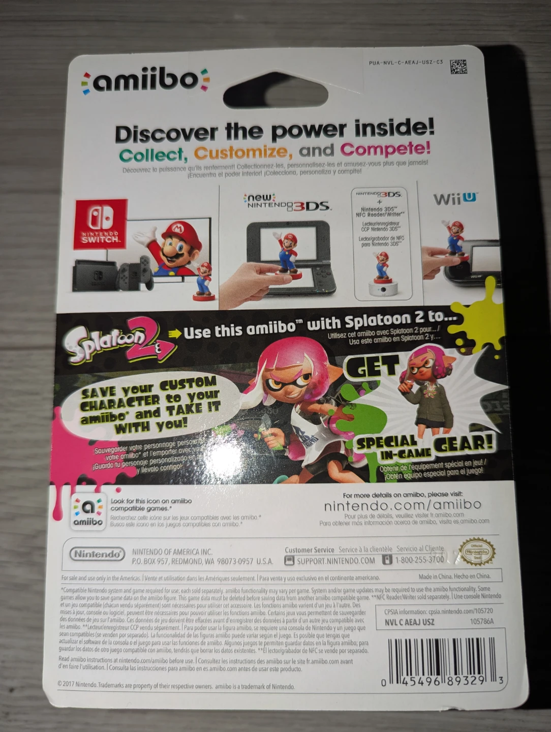 Nintendo Amiibo Splatoon Pink Inkling Girl - photo 2