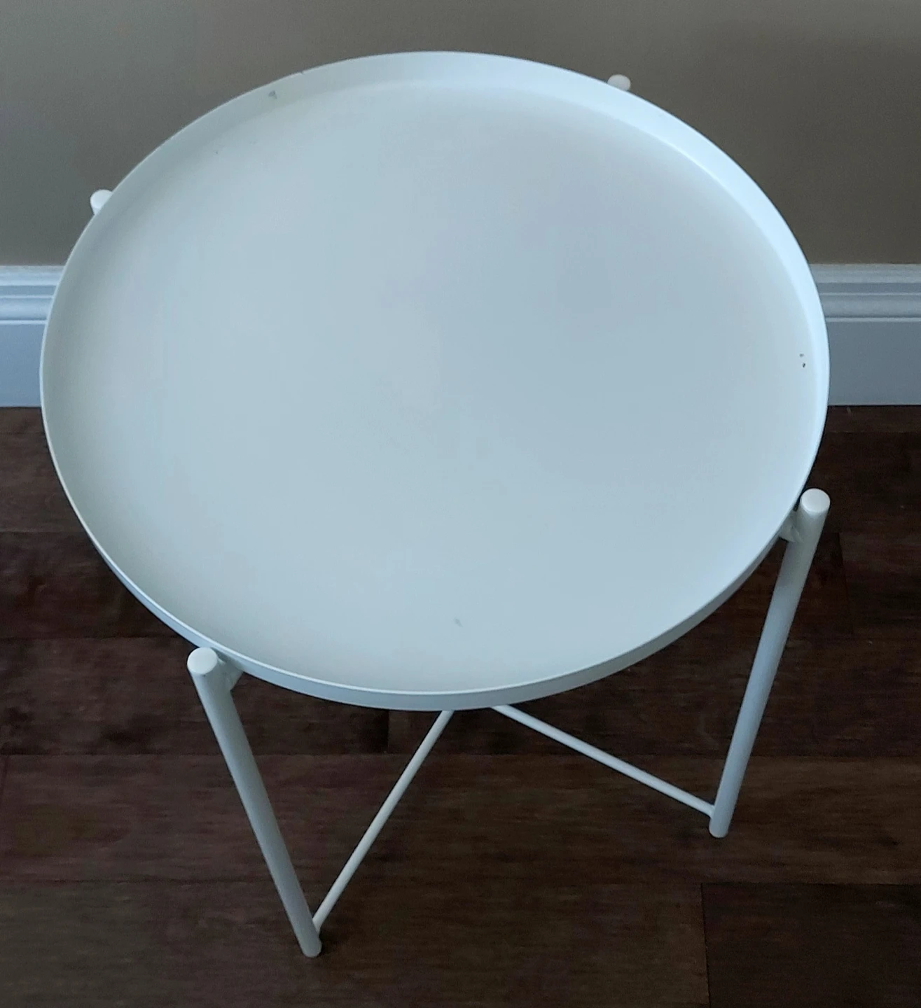 IKEA White GLADOM Side Table - photo 3