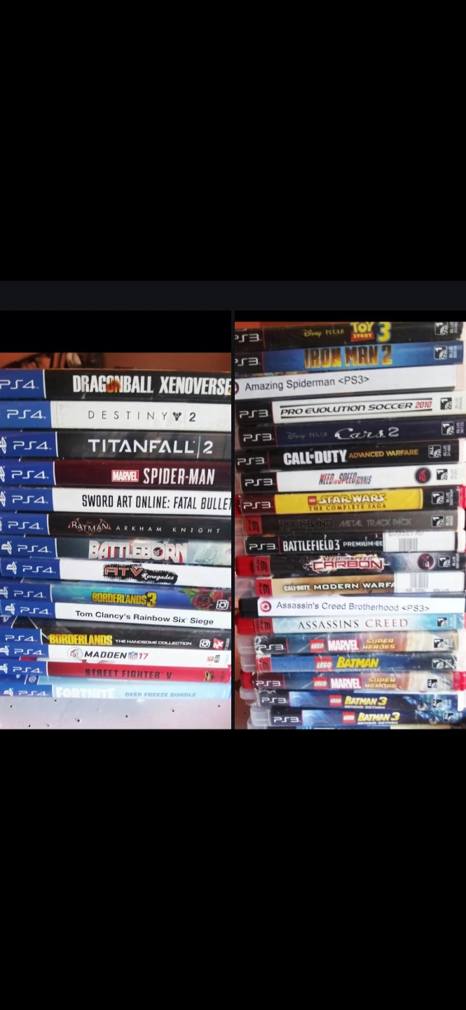 PS3  $25 each or PS4  $35 each