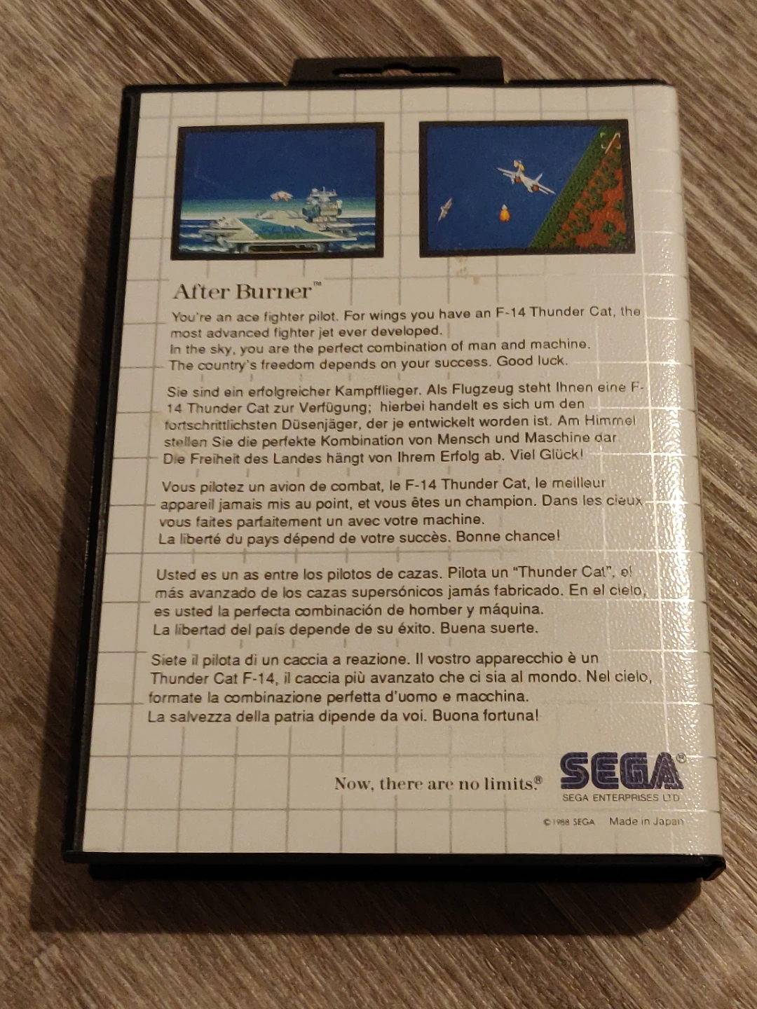 Sega Master System - After Burner Game - photo 3