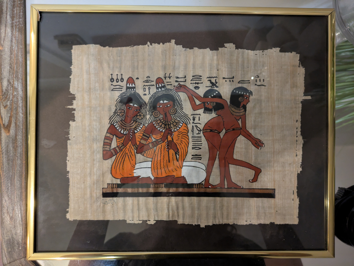 🏆 BRAND NEW VINTAGE Egyptian papyrus 3 diff sizes