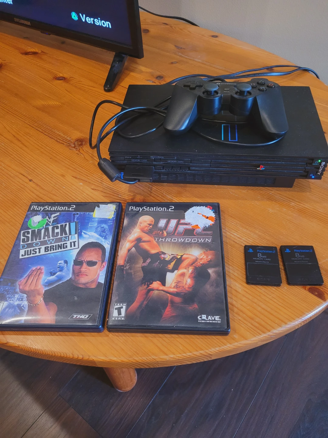 Sony PlayStation 2 Console with Games and Controller - photo 2