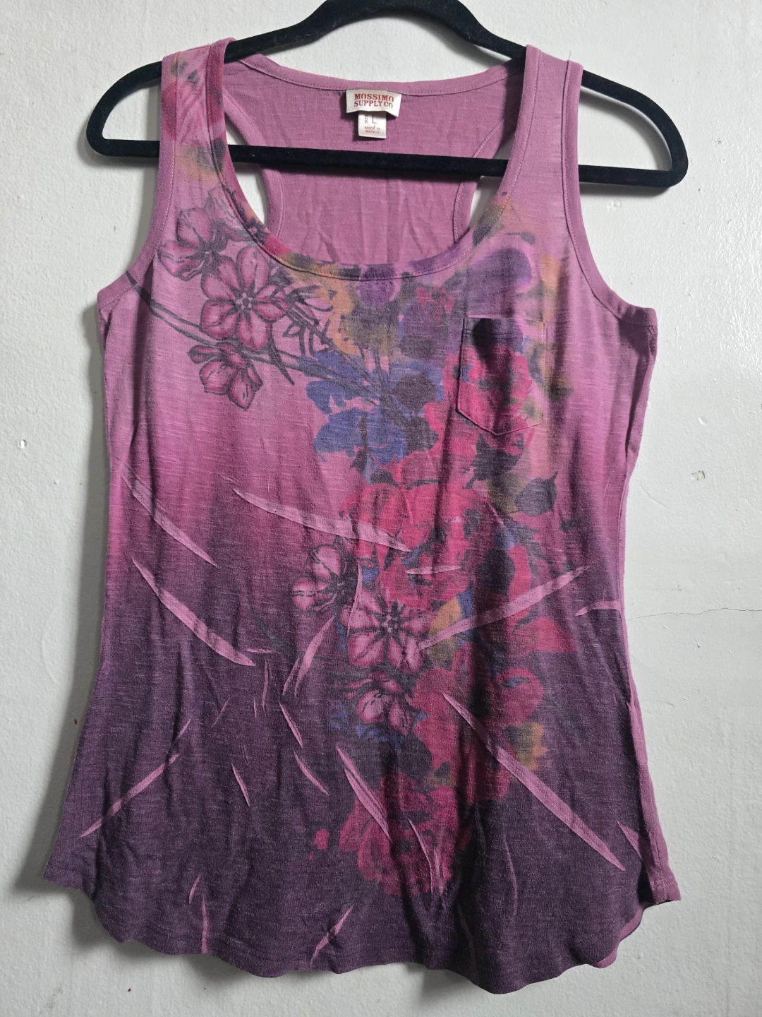 Mossimo Supply Co. Women's Pink Floral Tank Top Size L - photo 5