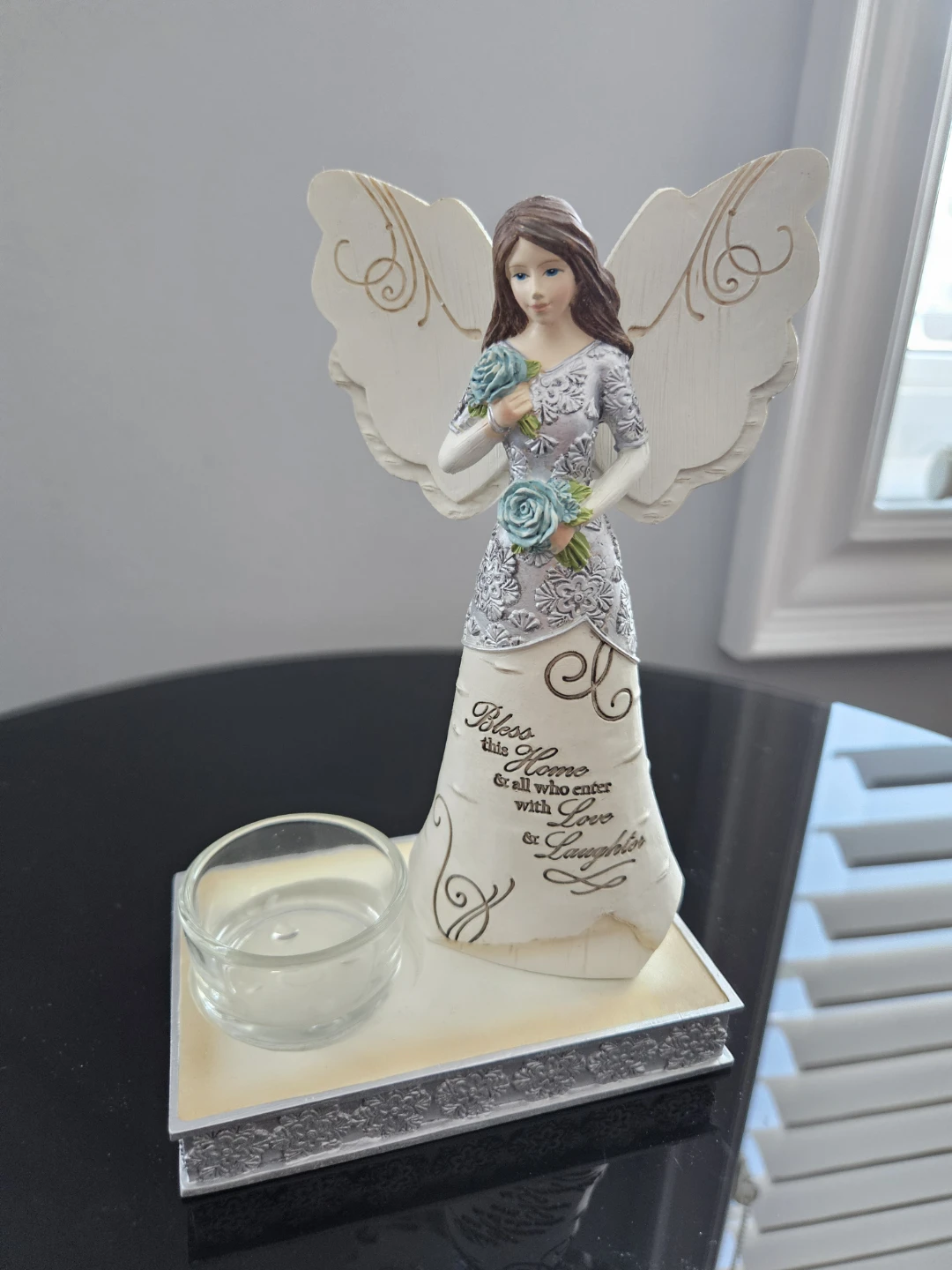 'Bless this Home' Angel with Tealight Holder - photo 2