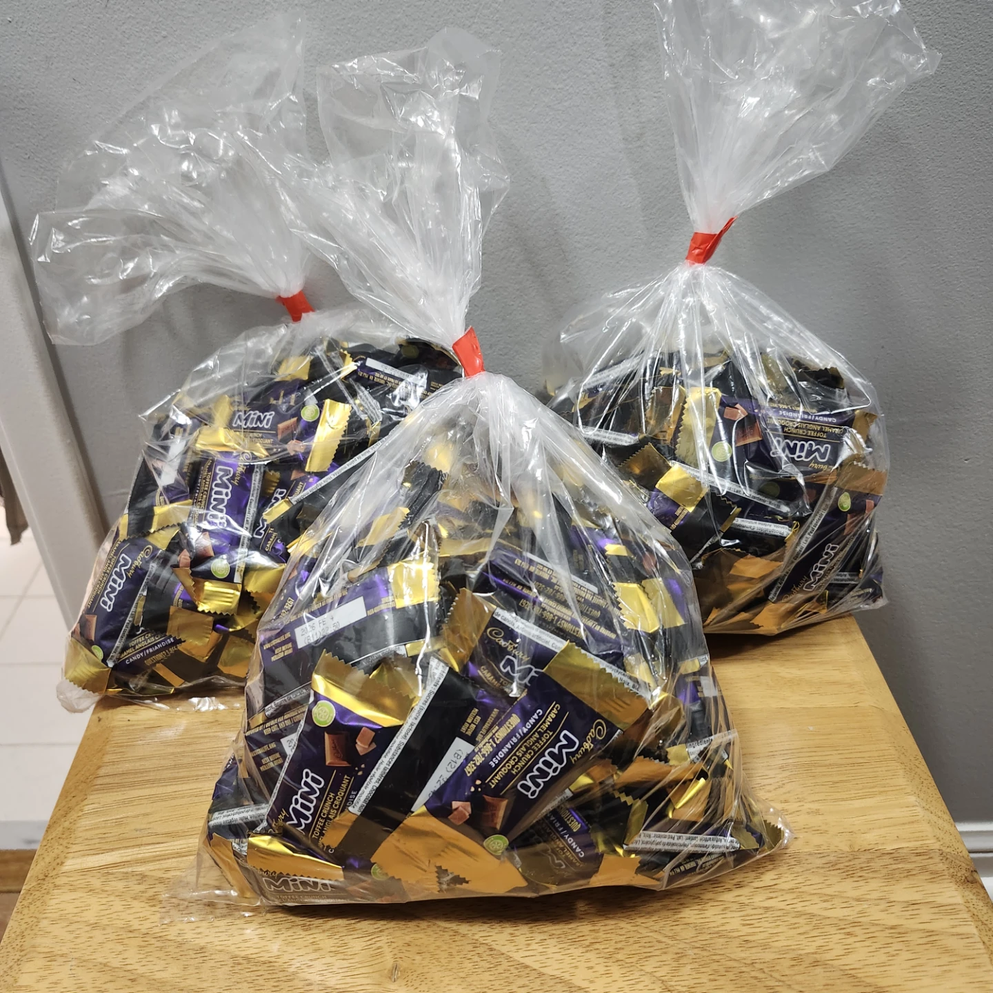 CADBURY MINI TOFFEE CRUNCH Choc Bars