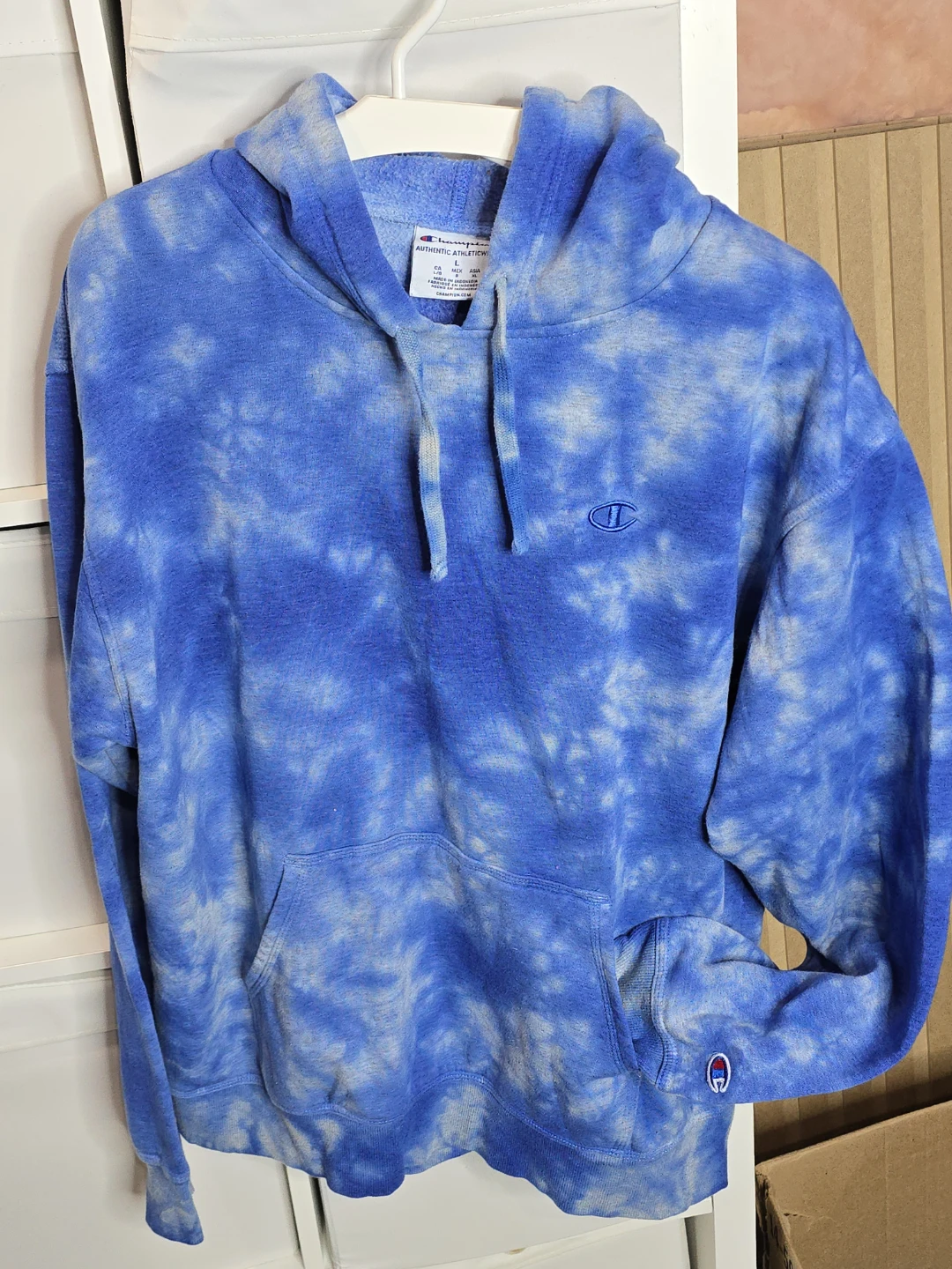 Champion Tie-Dye Hoodie - Size L