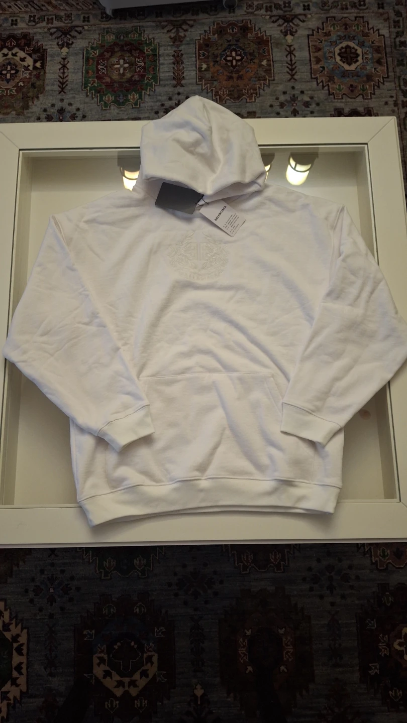 Balenciaga White Unisex Hoodie - Size XS