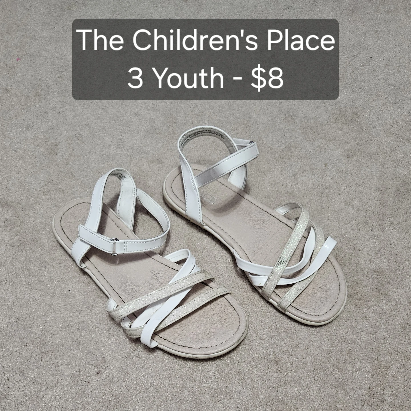 The Children's Place Youth Sandals Size 3