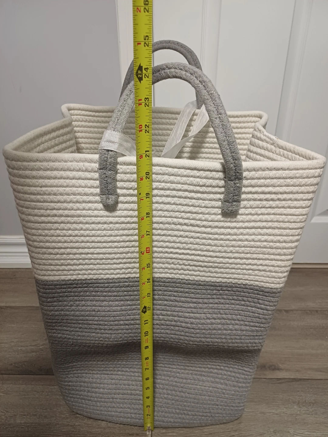 Woven Rope Laundry Basket with Handles
