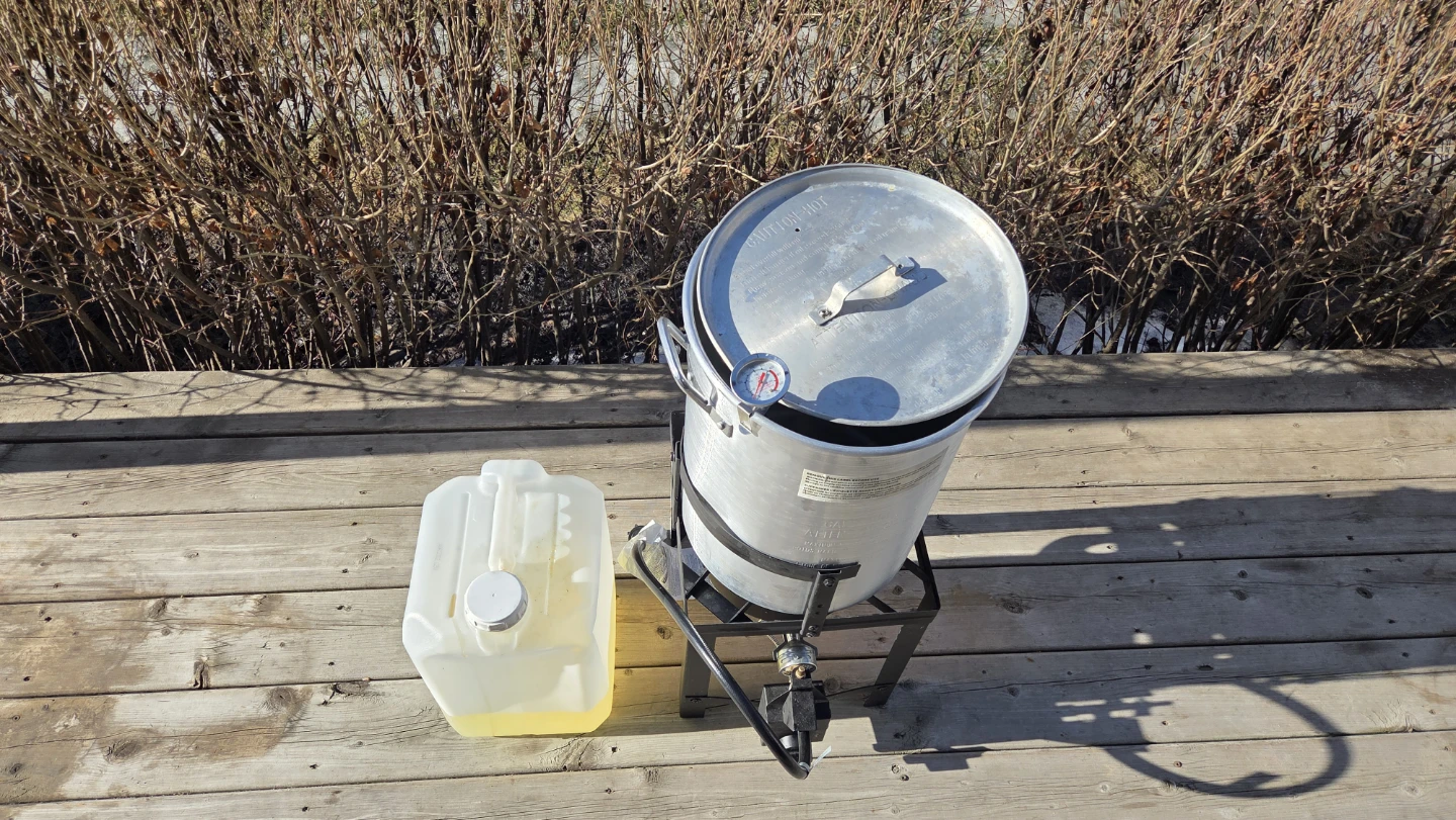 Turkey Fryer Pot with Thermometer and Propane Burner - photo 2