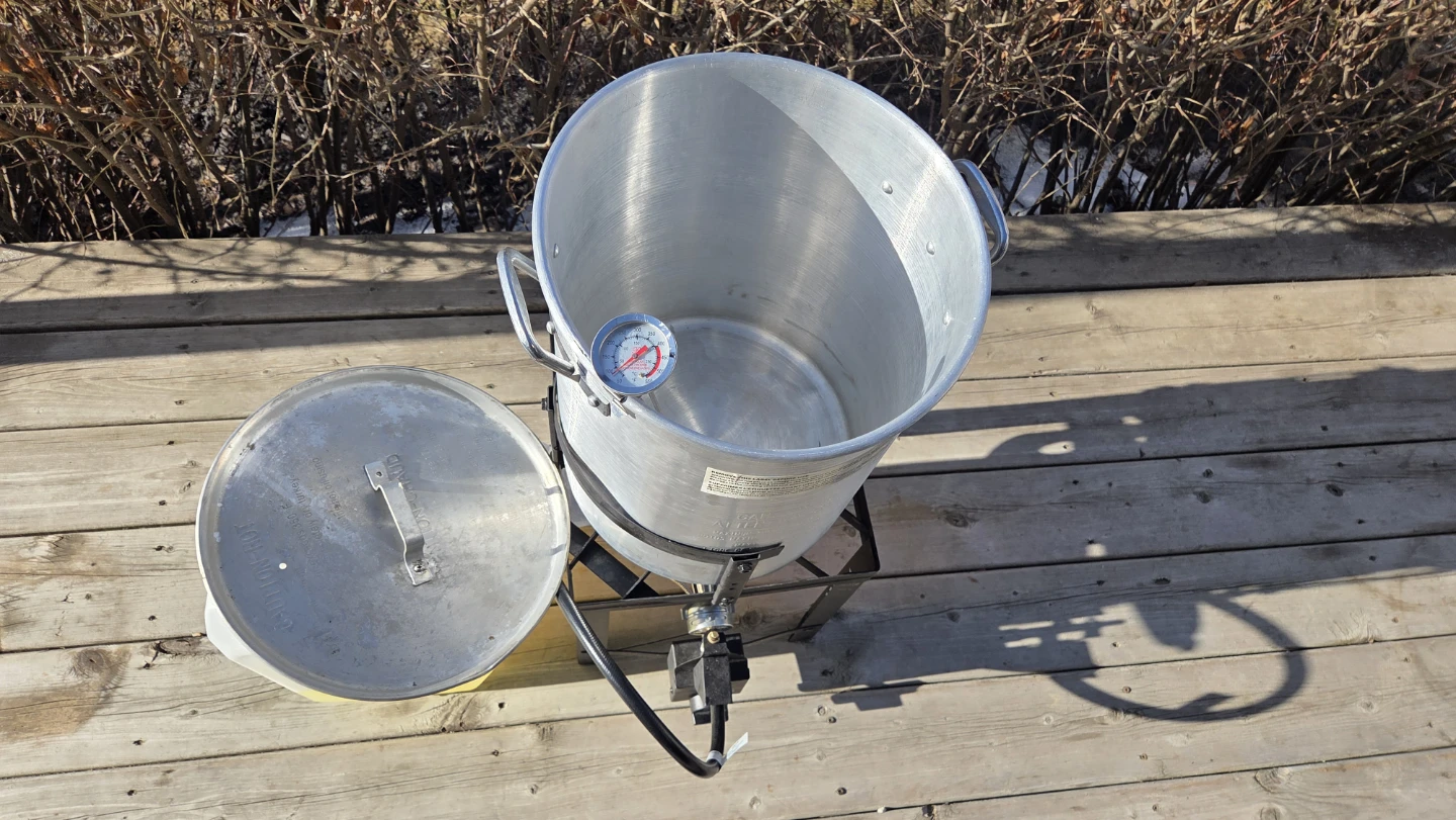 Turkey Fryer Pot with Thermometer and Propane Burner - photo 3
