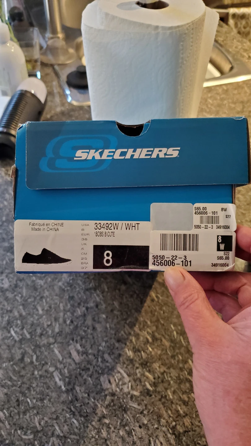 BOBS from Skechers Women's "Bobs B Cute" Shoes - White - Size 8