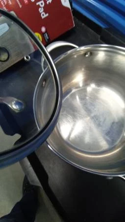 Neuva Stainless Steel Pot with Glass Lid "🧡" - photo 3