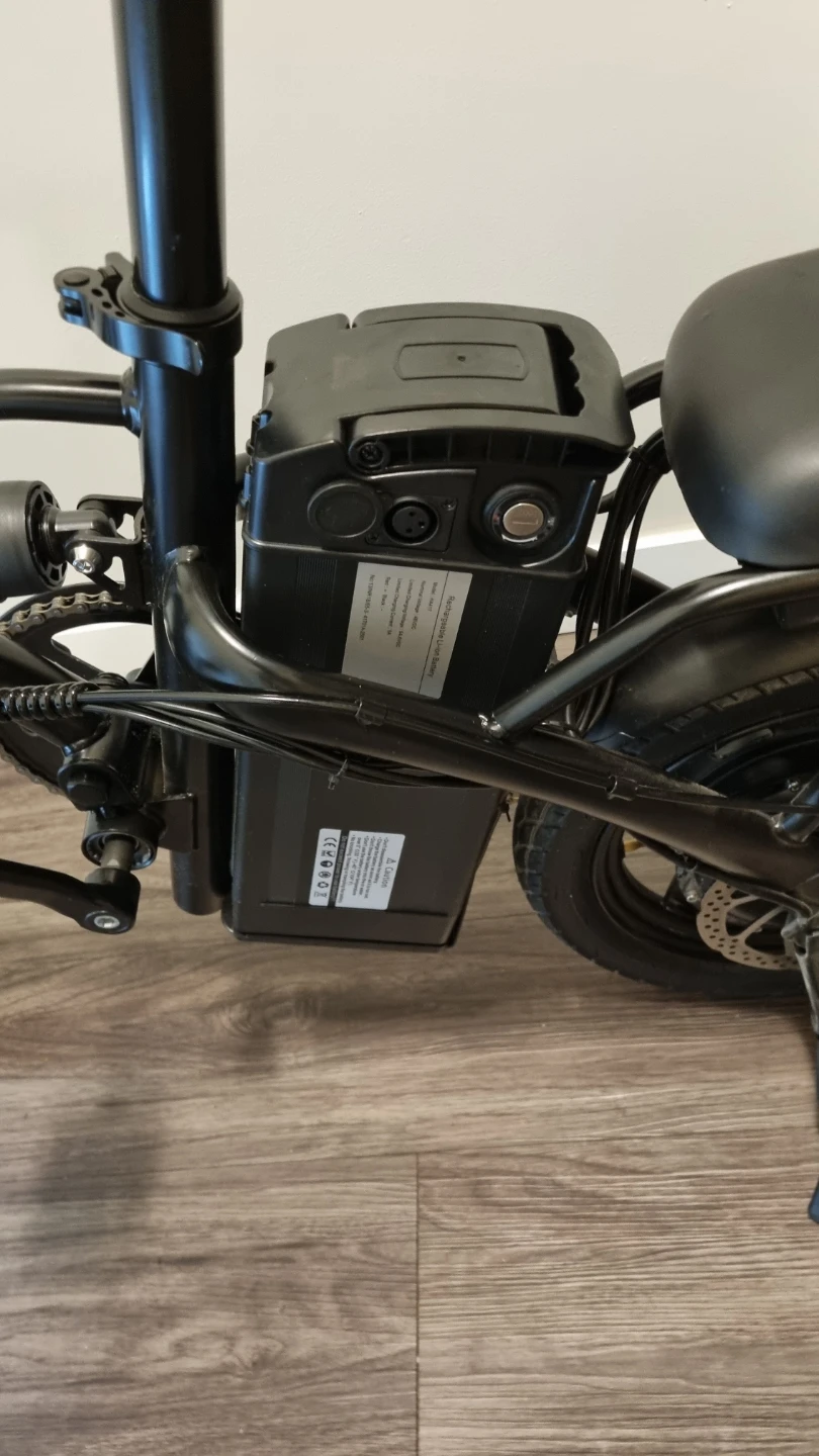 Black Folding Electric Bike - photo 3