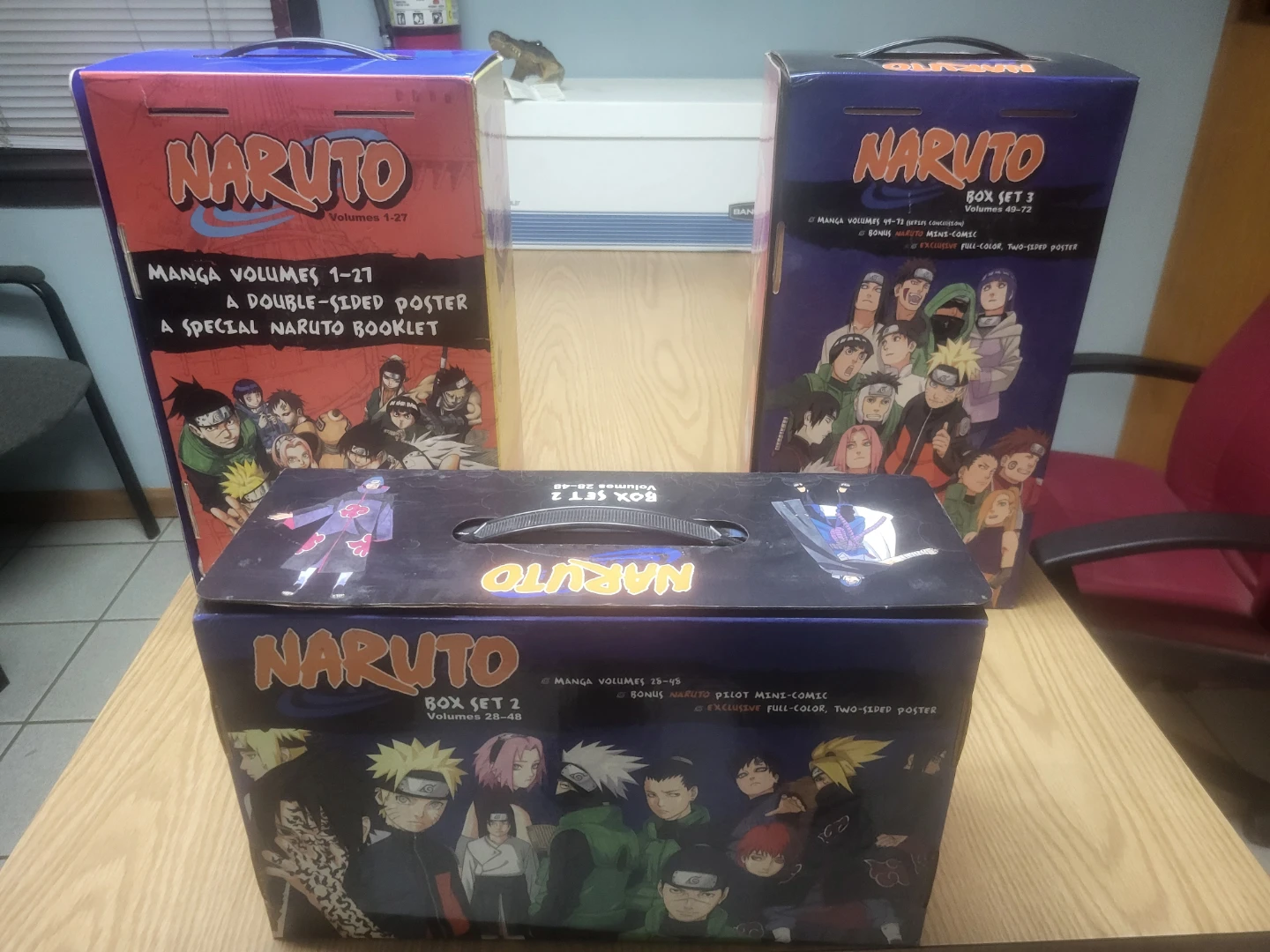 Naruto Manga Box Set 1, 2, and 3