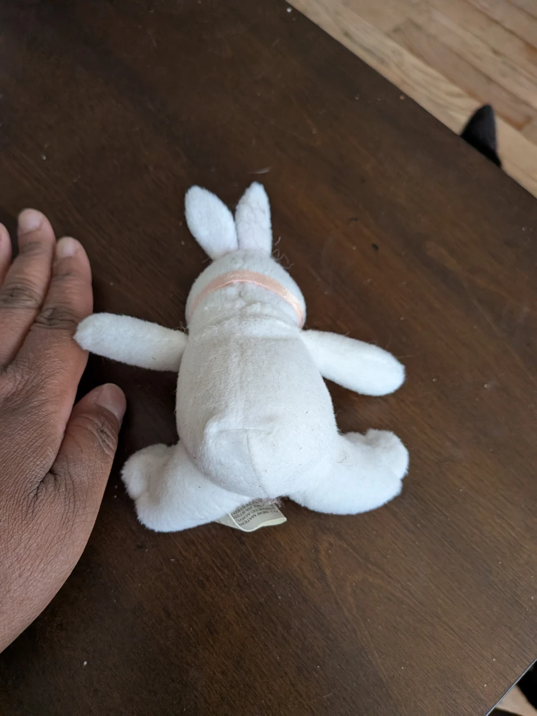 White Plush Bunny Stuffed Animal Toy🧡 - photo 2