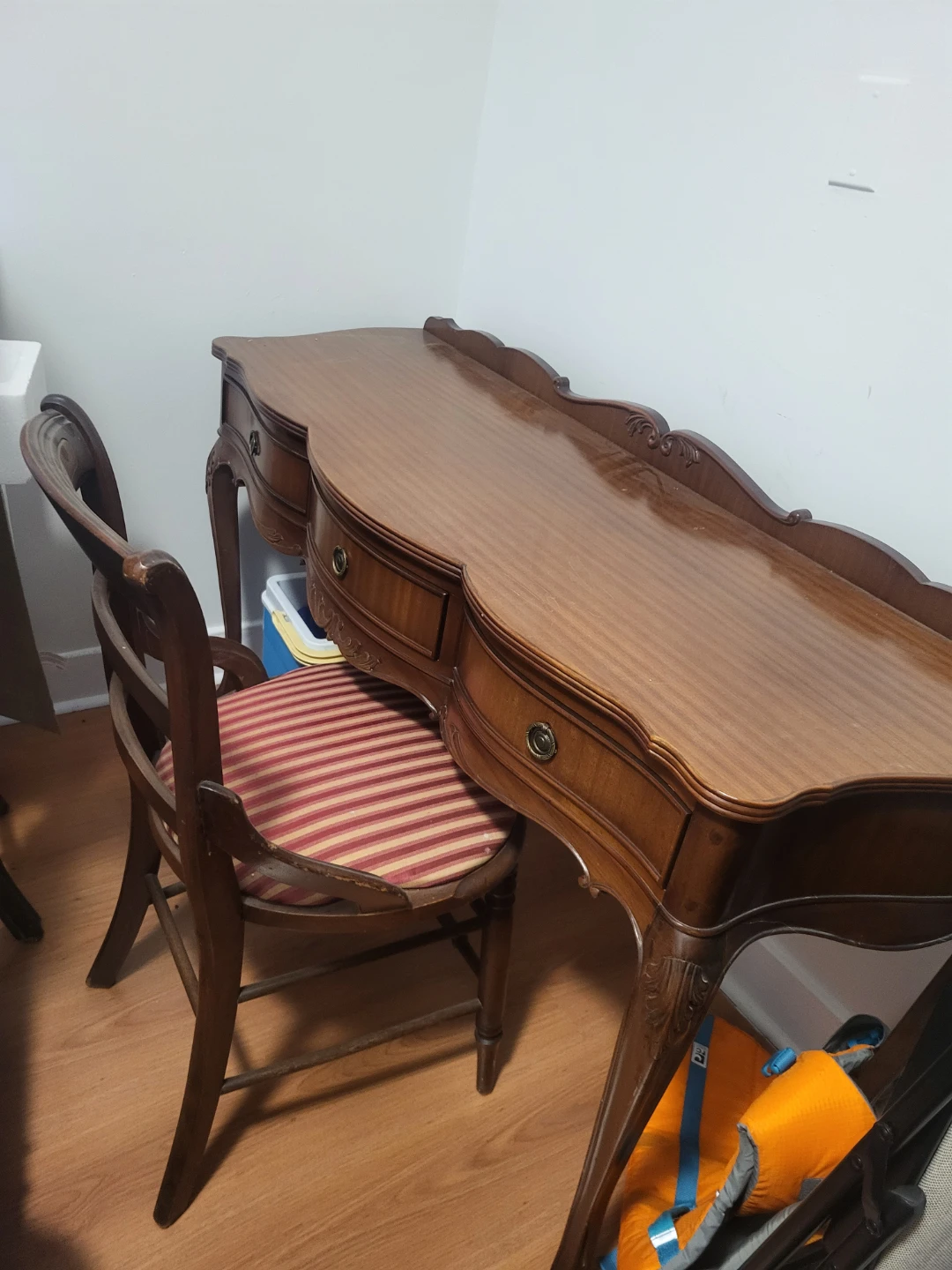 Antique Vanity Desk with Chair