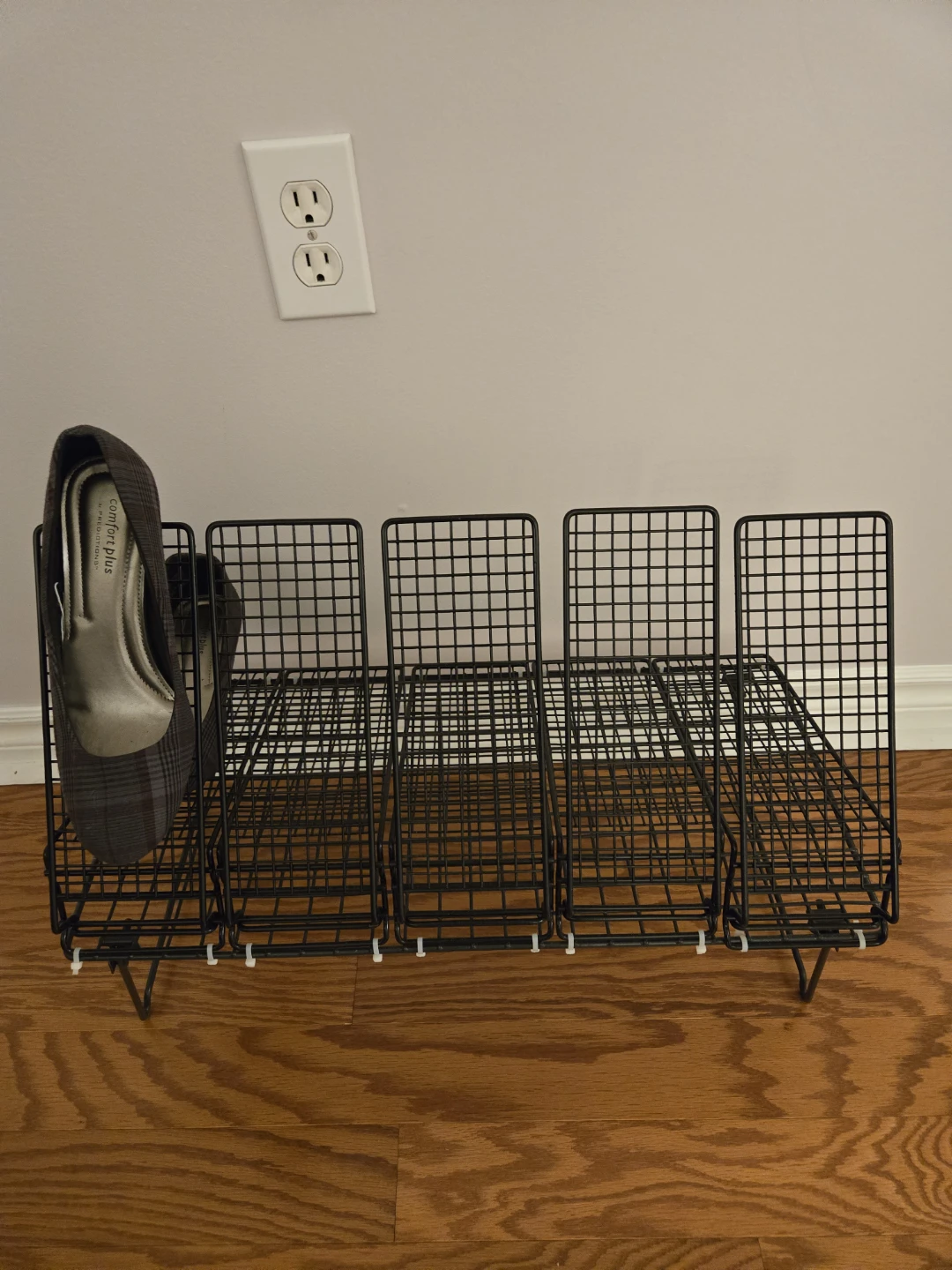 Black Wire Shoe Rack Organizer