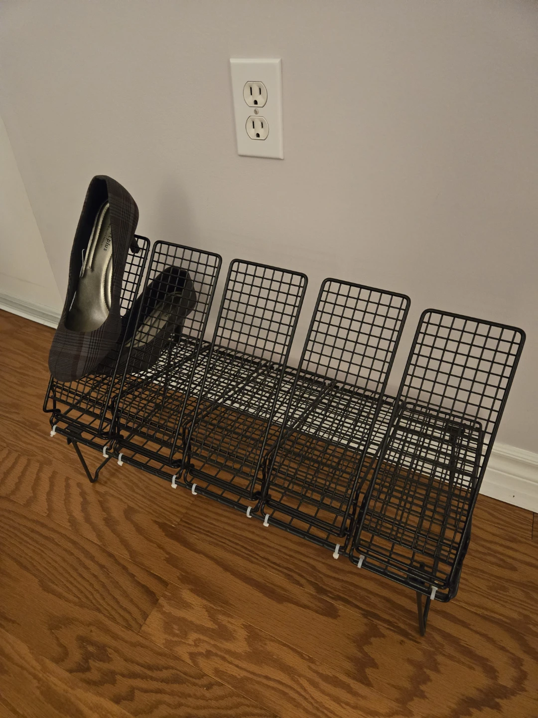Black Wire Shoe Rack Organizer - photo 3