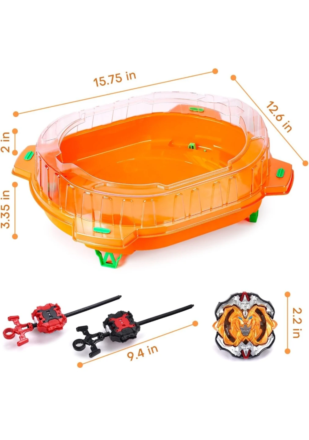 Beyblade Battle Set with 2 Launchers and 3 Gyros - photo 2
