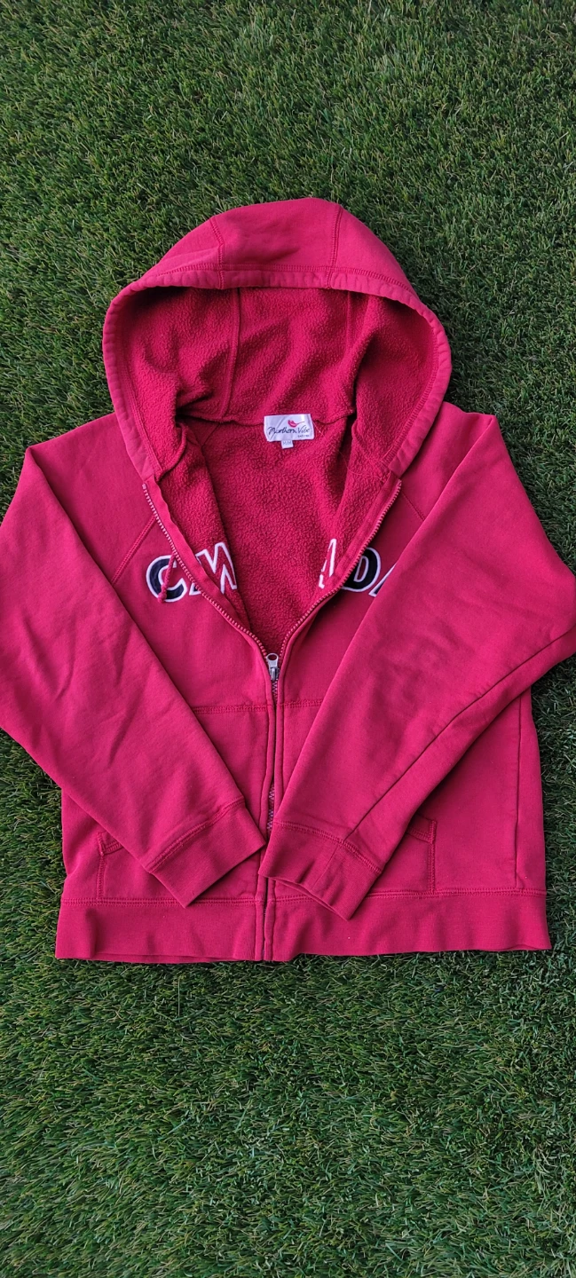 Red Canada Zip-Up Hoodie