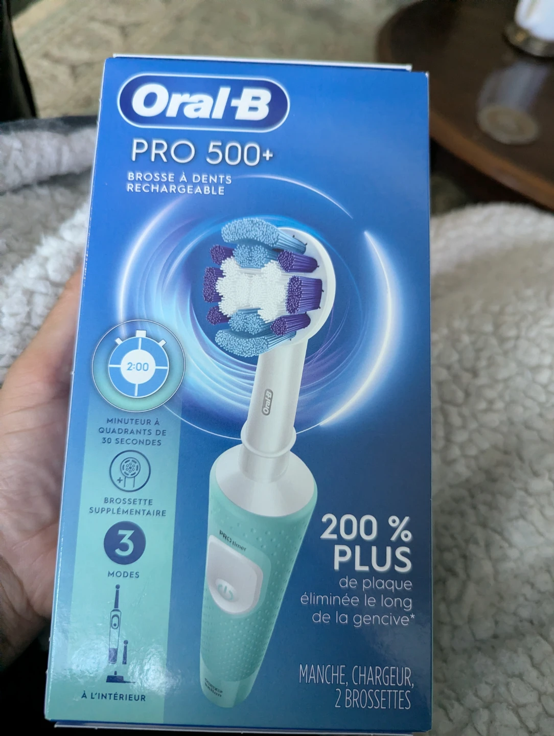 Oral-B Pro 500+ Rechargeable Electric Toothbrush Mint BNIB - photo 3