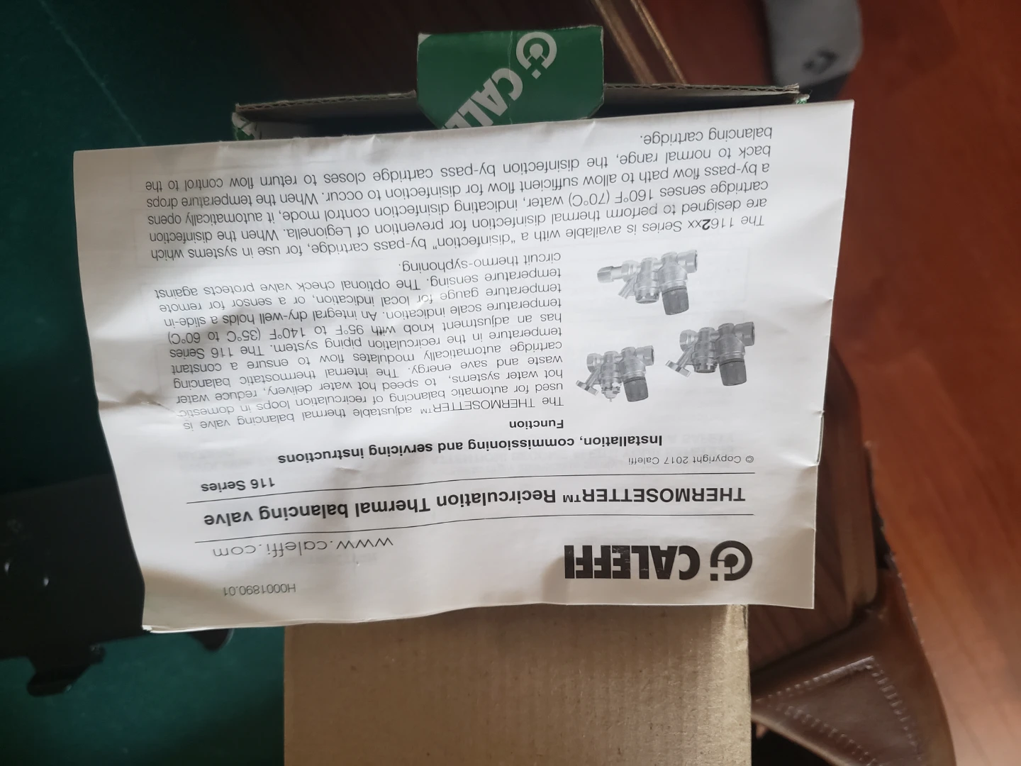 Caleffi Thermosetter 116151AC 3/4" FNPT w/ Gauge and Check Valve - photo 3
