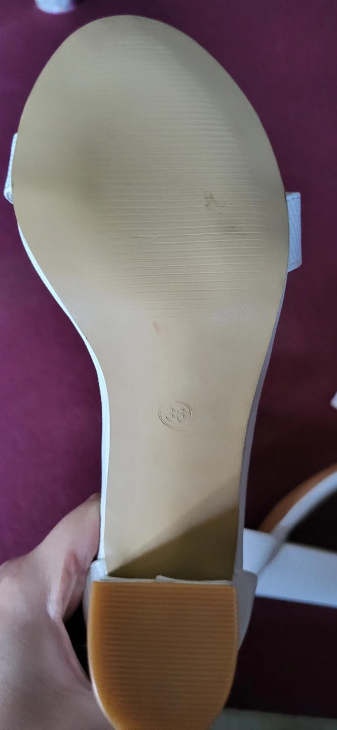 White Ankle Strap Heels - Size 36 - photo 5