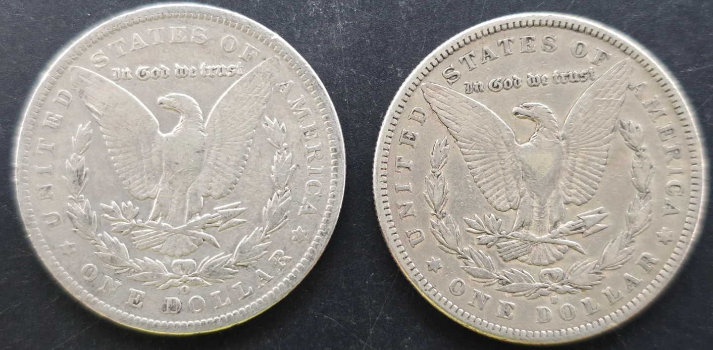 (2) Morgan Silver Dollars - 1891-O & 1884-S (90% Silver) - photo 4