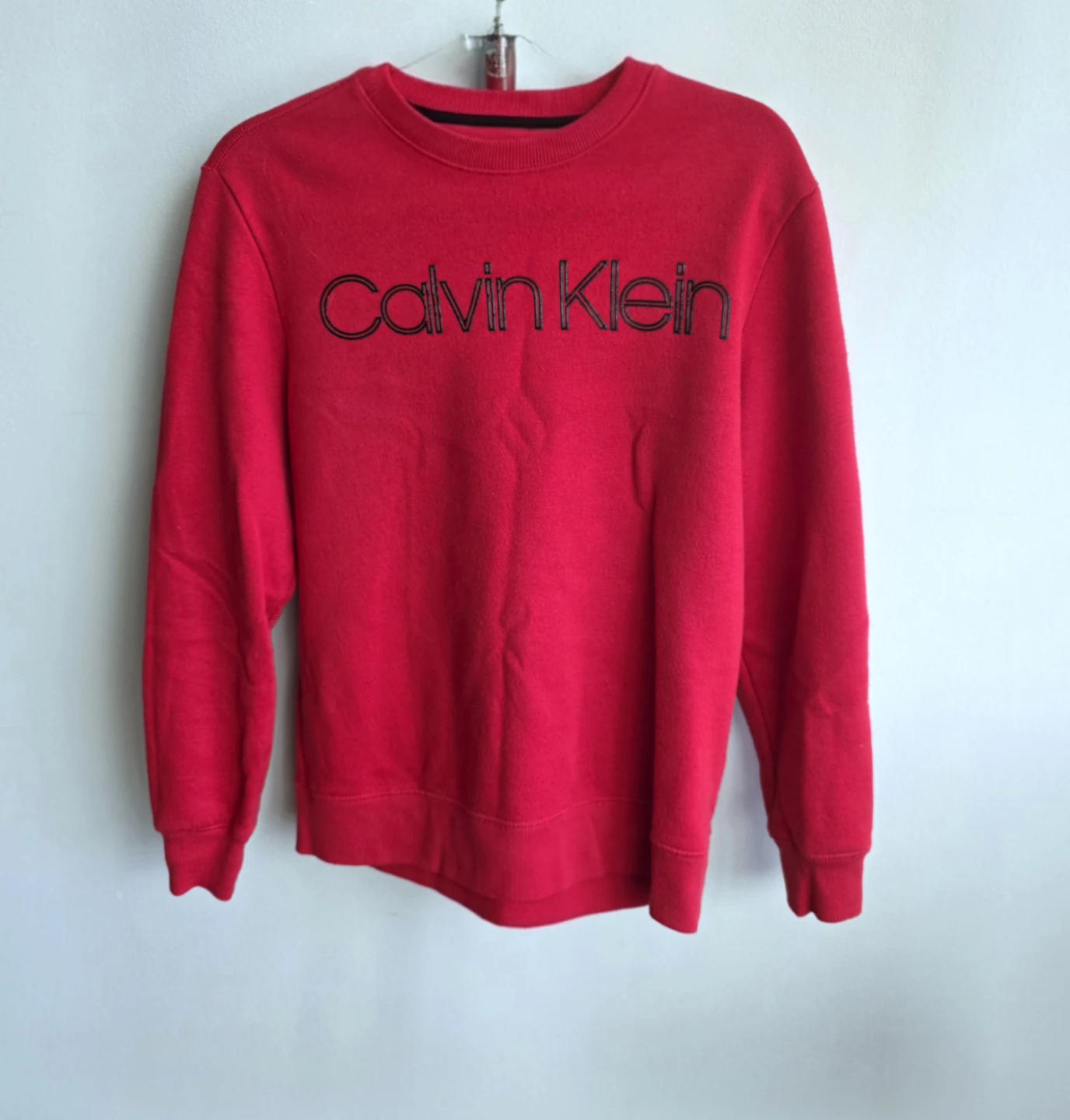 Calvin Klein Red Crewneck Sweatshirt XS