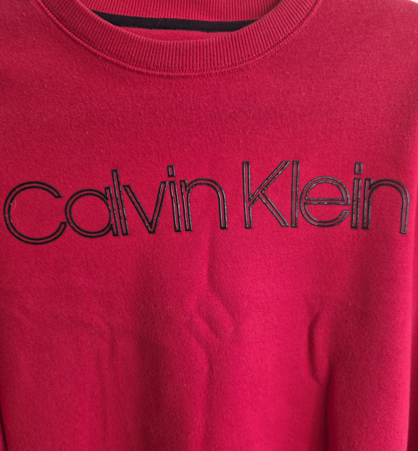 Calvin Klein Red Crewneck Sweatshirt XS - photo 2