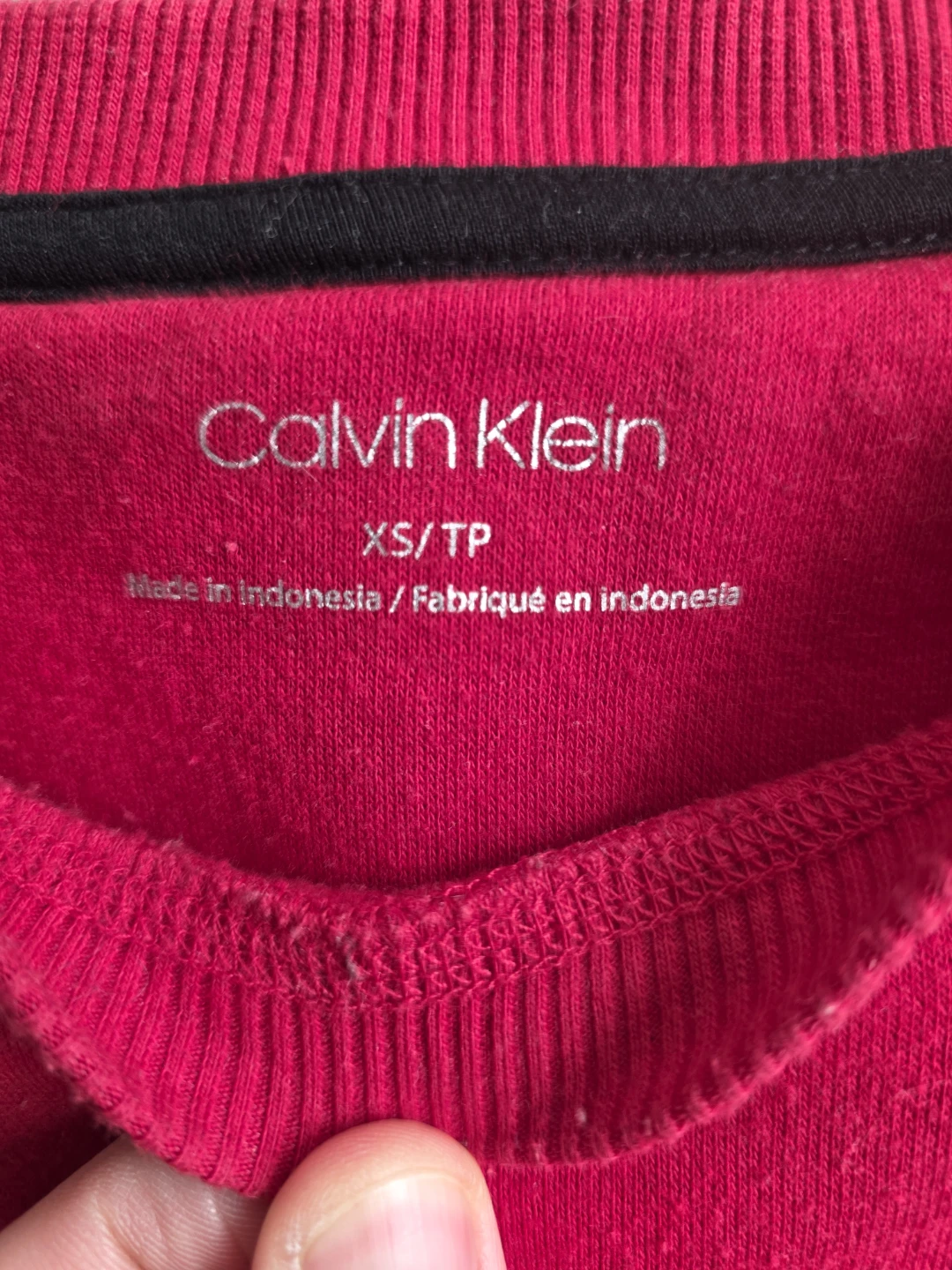 Calvin Klein Red Crewneck Sweatshirt XS - photo 3
