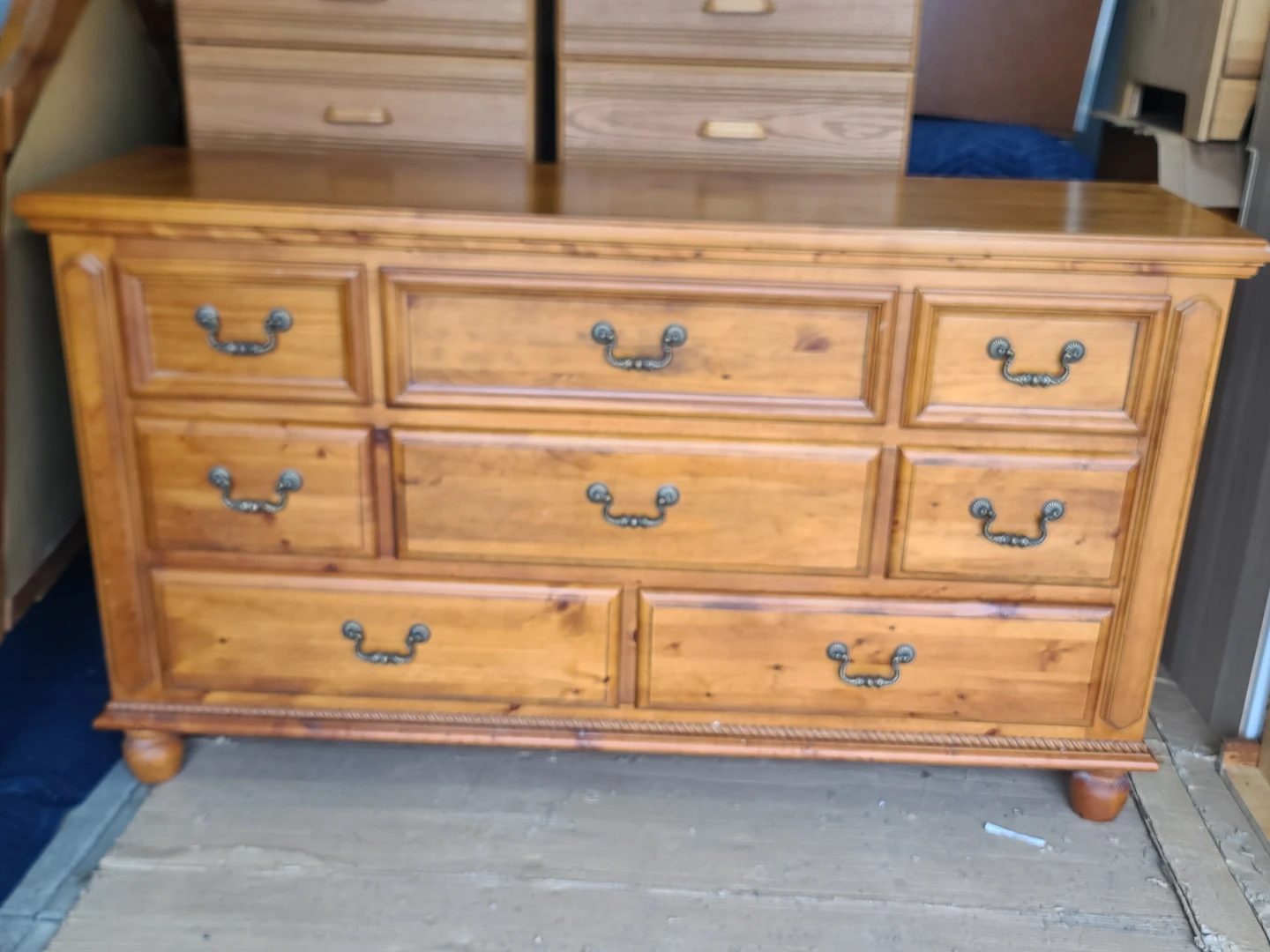 Wooden Dresser with Mirror - photo 3