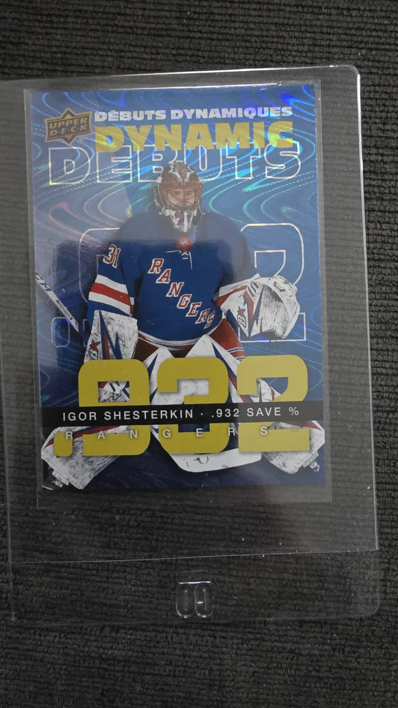 Igor Shesterkin Dynamic Debuts Hockey Card