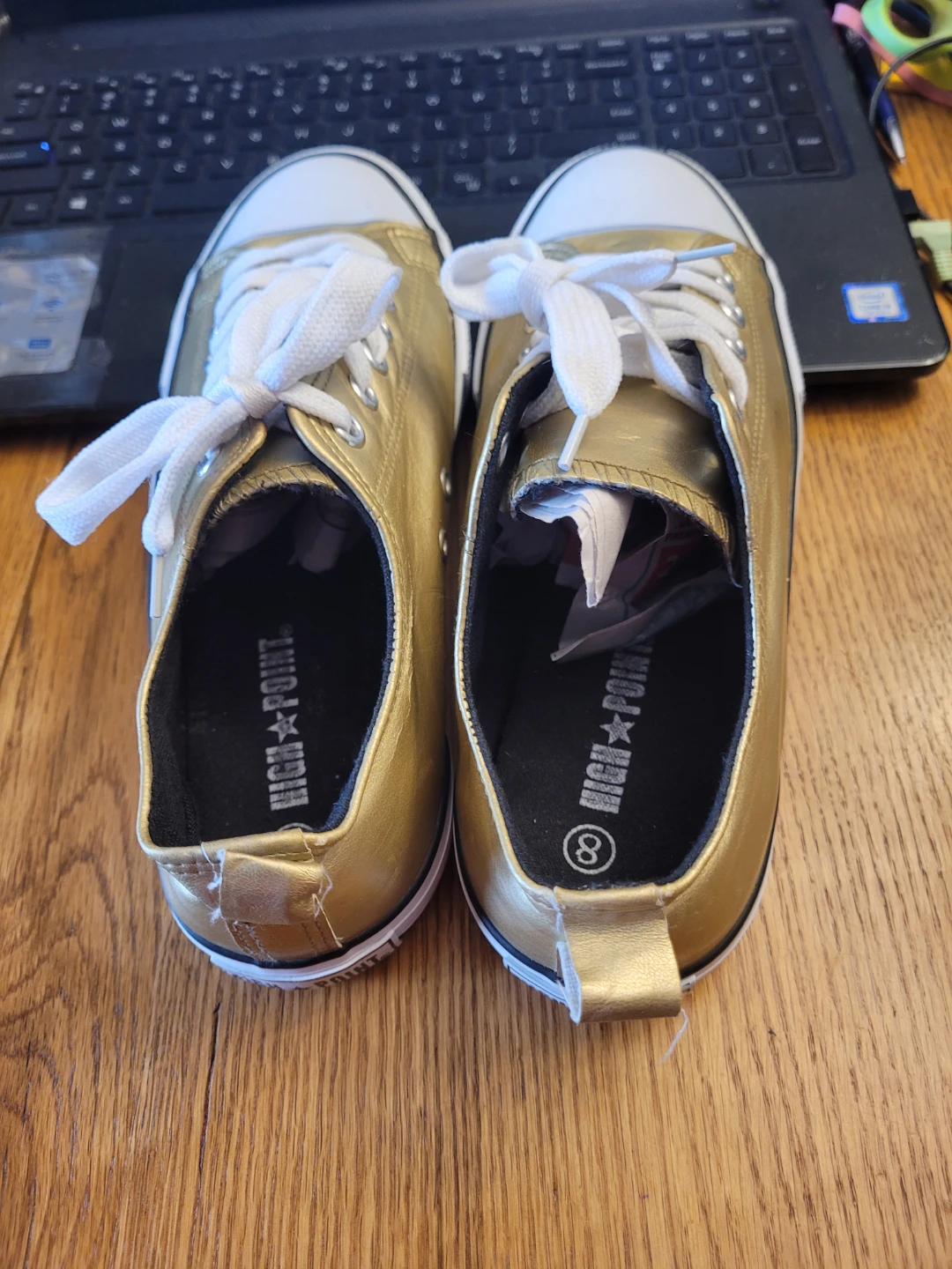 Gold Sneakers Size 8 - photo 4