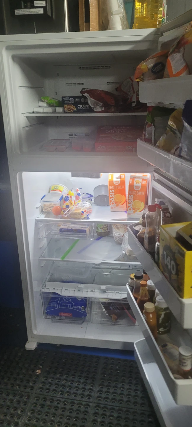 Frigidaire White Top Freezer Refrigerator - photo 2