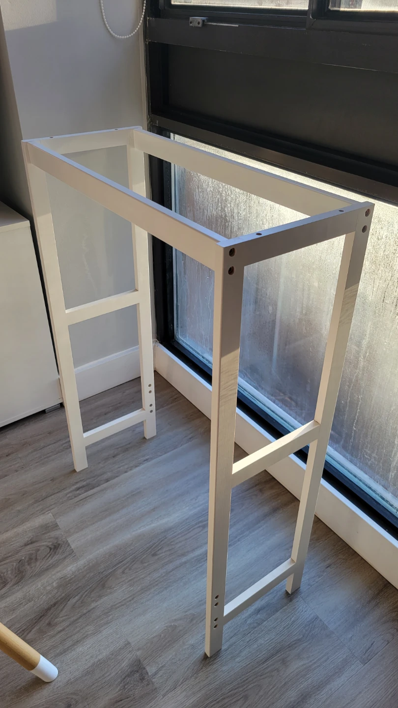 White Wooden Table Frame