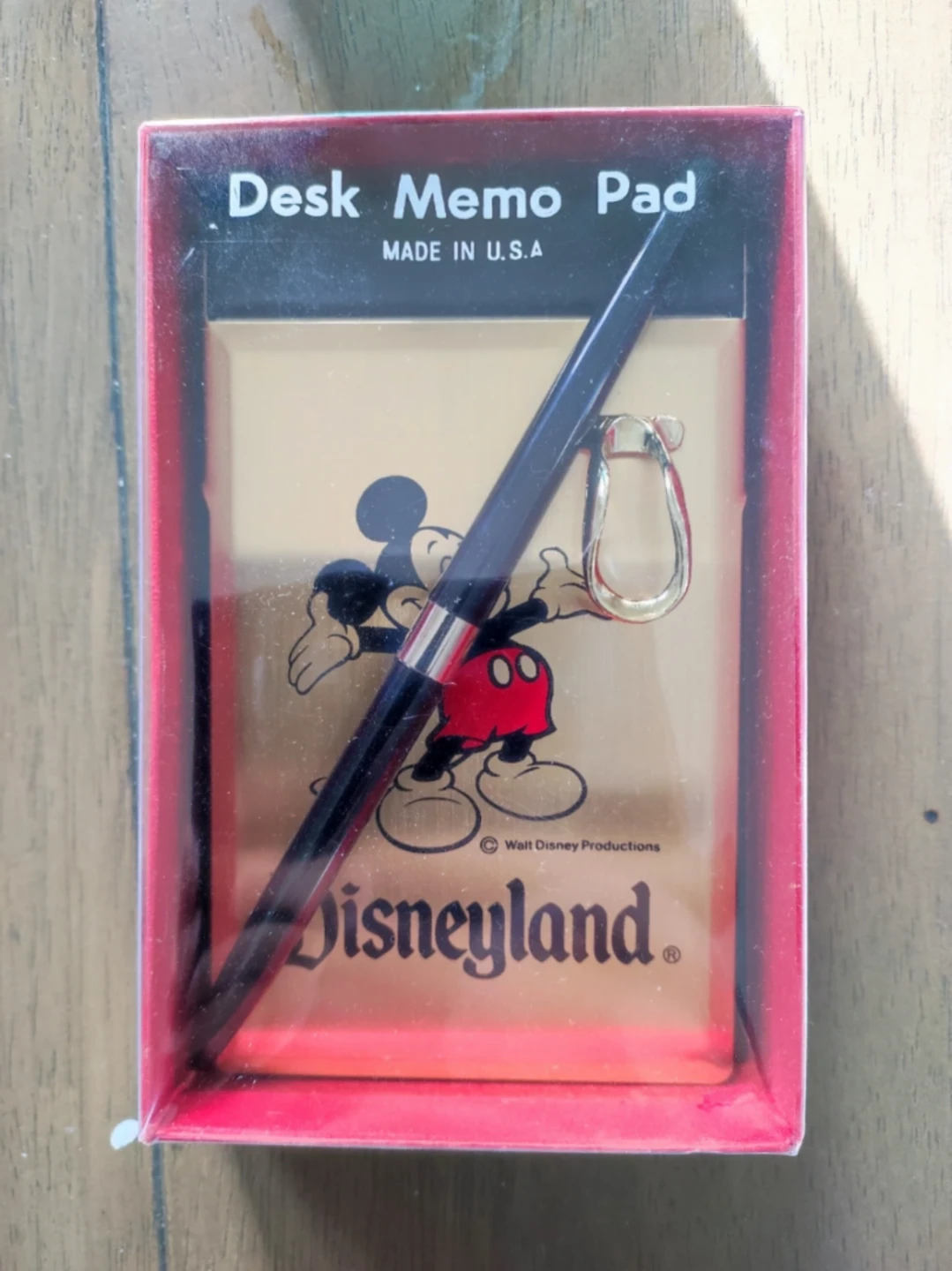 Disneyland Mickey Mouse Desk Memo Pad with Pen