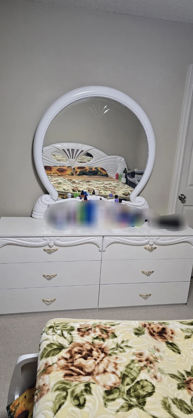 White Dresser with Mirror - photo 2