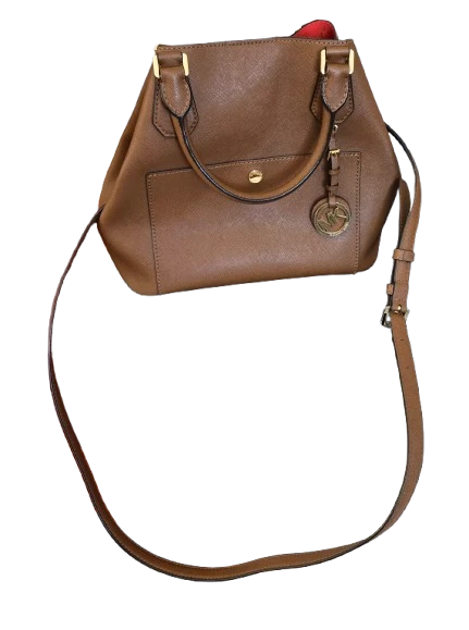 Michael Kors Brown Leather Satchel Handbag