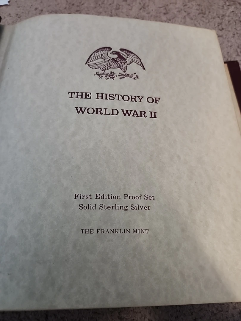 The History World War II Sterling Silver Set The Franklin Mint - photo 4