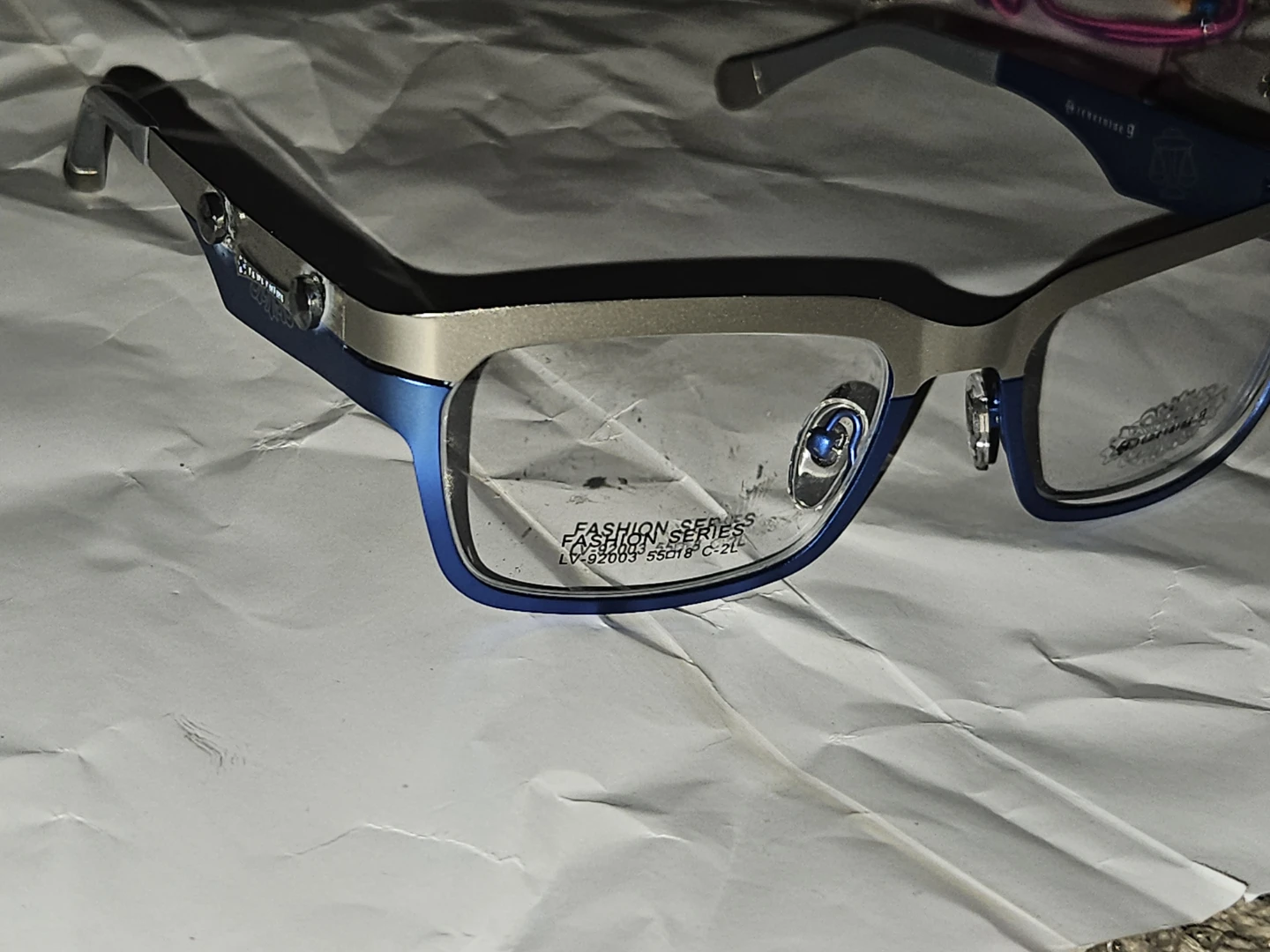 Blue and Silver Fashion Series Eyeglasses LV-92003 - photo 2