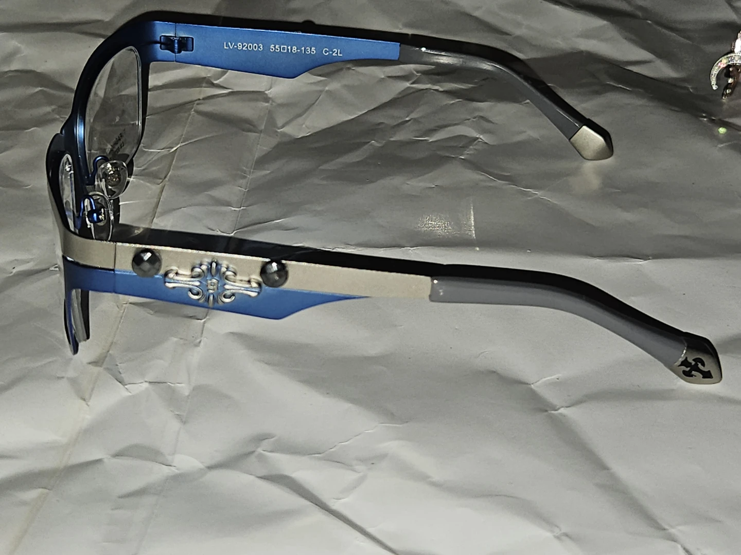 Blue and Silver Fashion Series Eyeglasses LV-92003 - photo 3