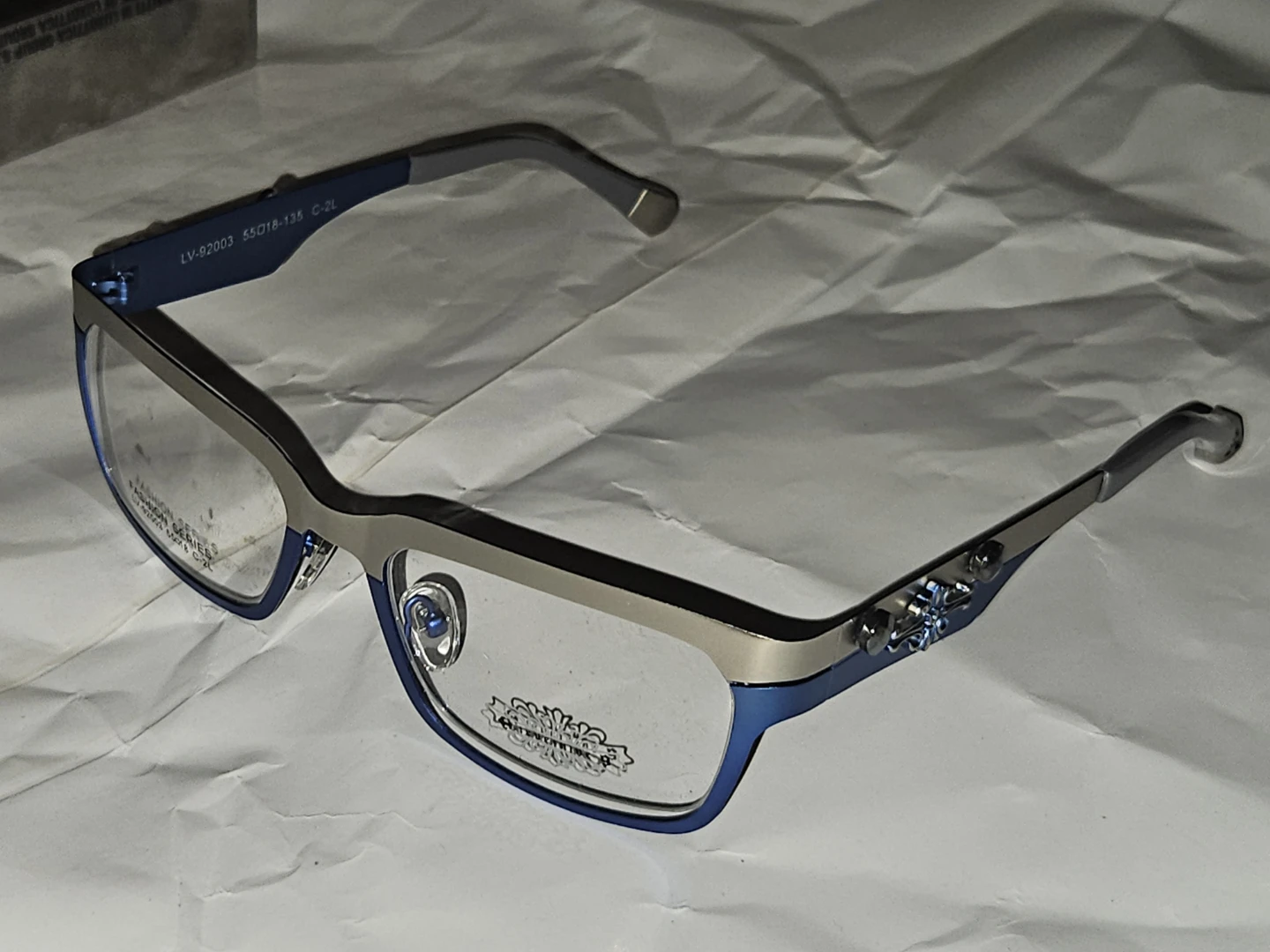 Blue and Silver Fashion Series Eyeglasses LV-92003 - photo 4