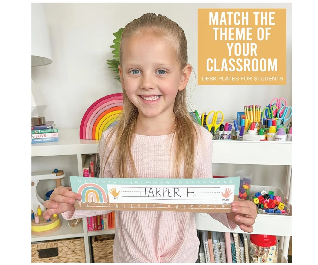 HADLEY DESIGNS  Rainbow Classroom Name Plates - photo 5