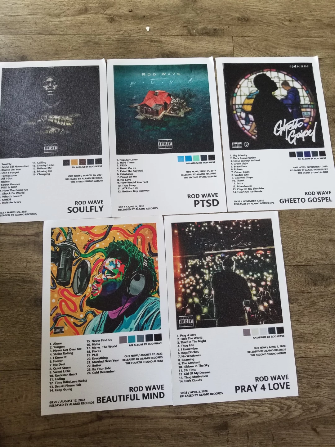 Rod Wave - Album Art Poster Set