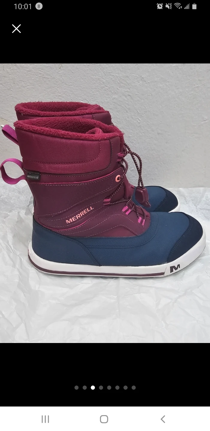Merrell Waterproof Winter Boots - Burgundy/Navy Size (6) - photo 3