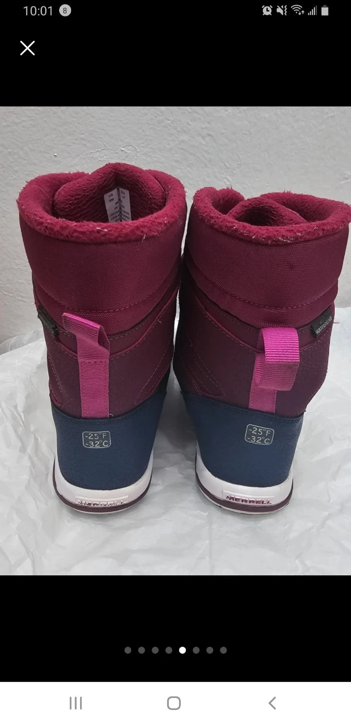 Merrell Waterproof Winter Boots - Burgundy/Navy Size (6) - photo 5