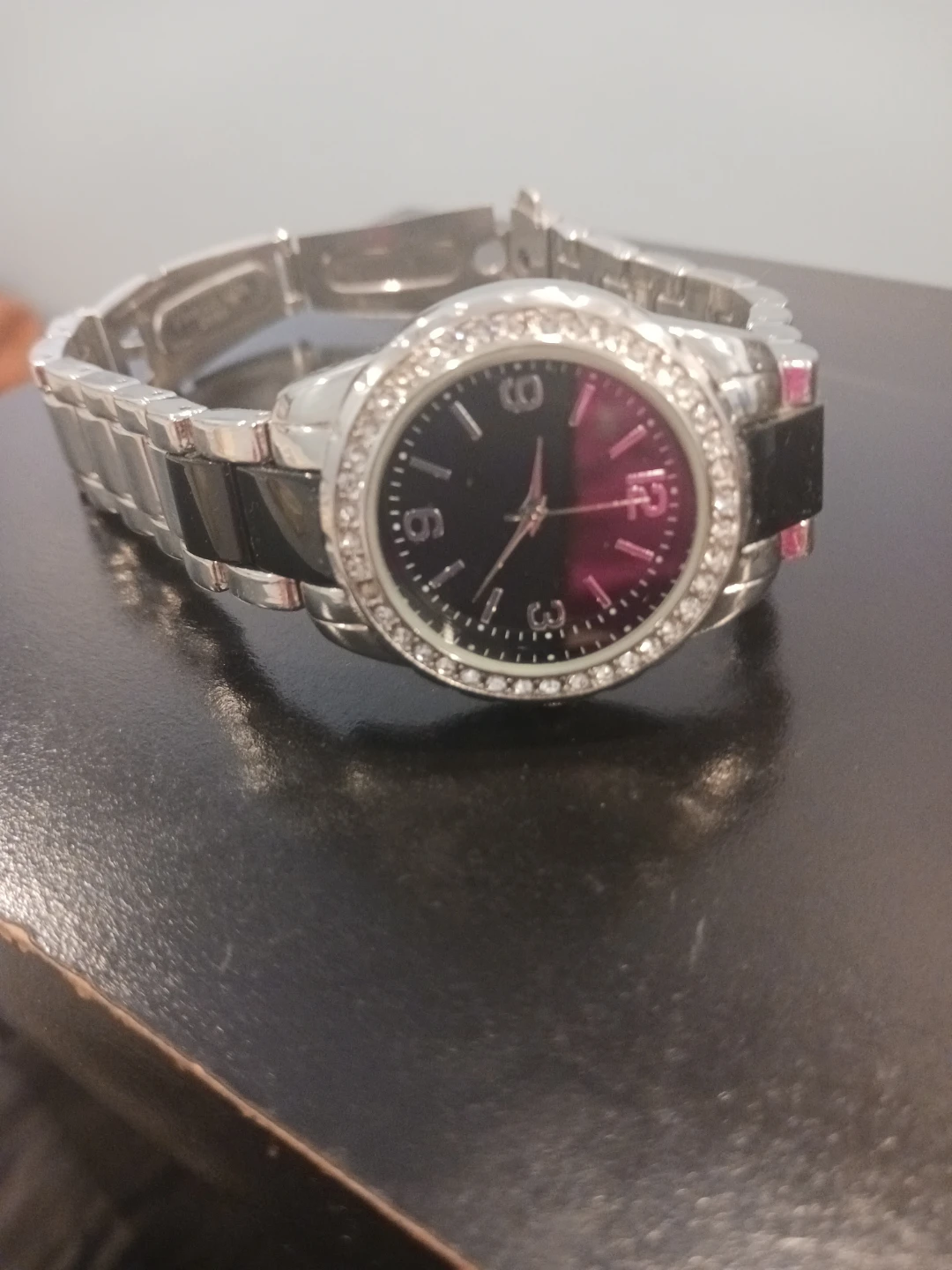 Women's Rhinestone Accent Watch